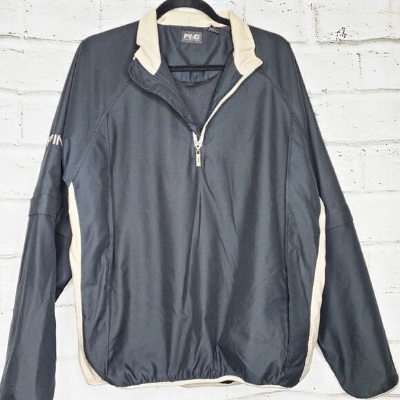 PING Collection Mens Long Sleeved Convertible 1/2 Zip Golf Pullover Medium coat - Picture 1 of 12